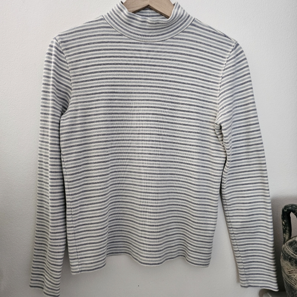 Striped Gray Women's Sweater